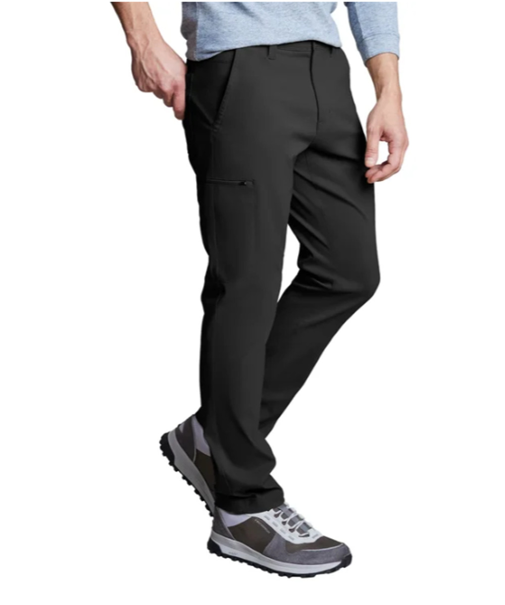 Copper & Oak Men's Tech Utility Pant Straight Fit Black Size 30x30